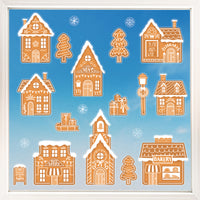 Gingerbread Village Window Clings