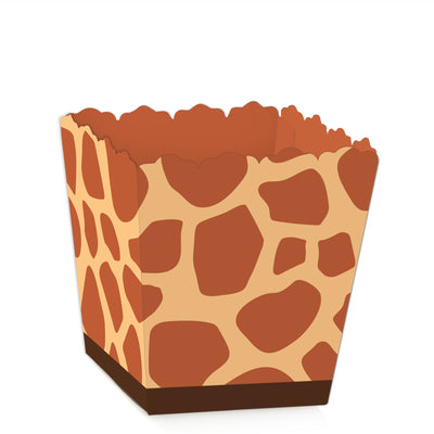 Giraffe Print - Party Mini Favor Boxes - Safari Party Treat Candy Boxes - Set of 12