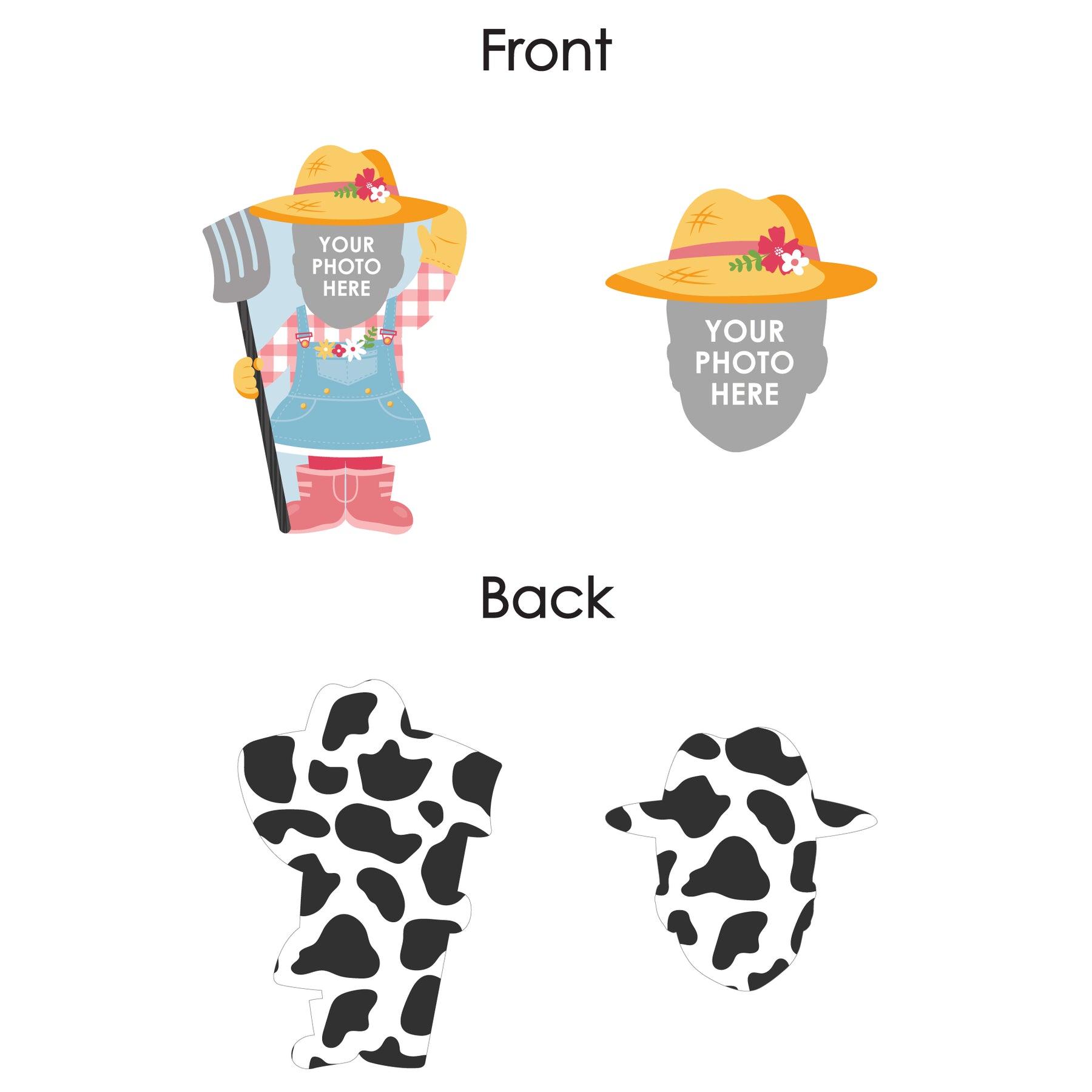 Fun Cutous Custom Photo Girl Farm Animals - Pink Barnyard Birthday Party DIY ...