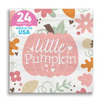 Napkins - Girl Little Pumpkin - 24 Ct