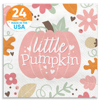Napkins - Girl Little Pumpkin - 24 Ct