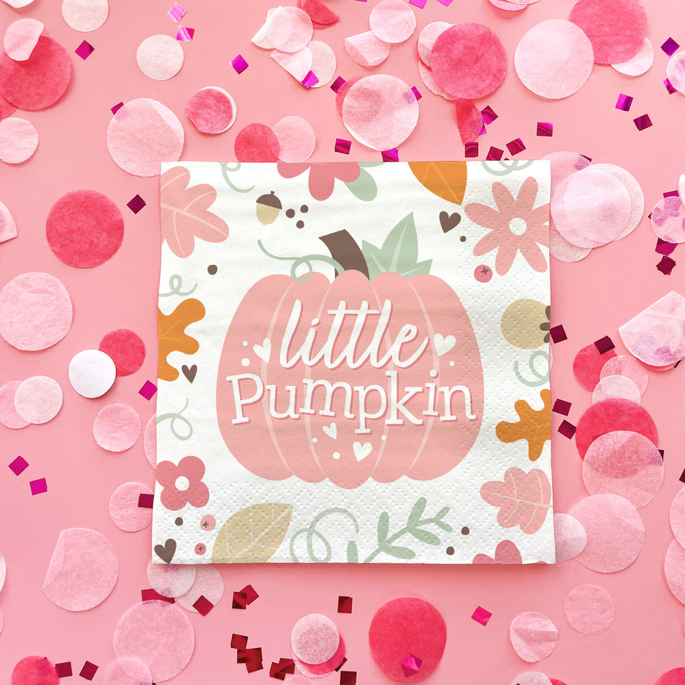 Napkins - Girl Little Pumpkin - 24 Ct