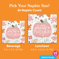 Napkins - Girl Little Pumpkin - 24 Ct