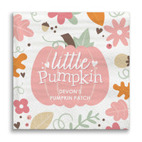 Custom Text Napkins - Girl Little Pumpkin