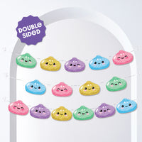 Glitter Dumplings Garland Banner - 15 Pc