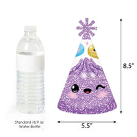 Glitter Dumplings Cone Party Hats - Set of 8 (Standard Size)
