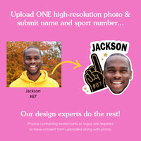 Custom Photo Sports Fan Temporary Tattoos - 12 Ct