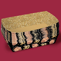 Custom Face 30th Birthday Paper Food Trays - 12 Ct