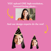 30th birthday face toppers customized from one uploaded photo