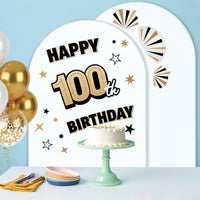 100th Birthday Backdrop Decals