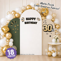 30th Birthday Backdrop Decals