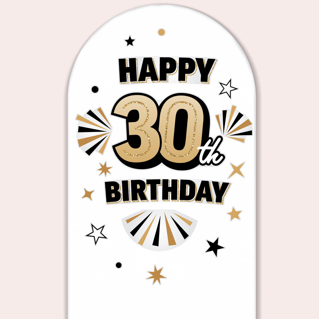 30th Birthday Backdrop Decals