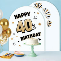 40th Birthday Backdrop Decals