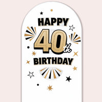 40th Birthday Backdrop Decals