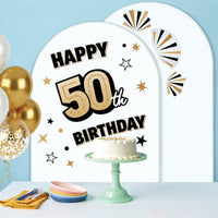 50th Birthday Backdrop Decals