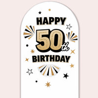 50th Birthday Backdrop Decals