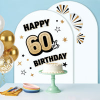 60th Birthday Backdrop Decals