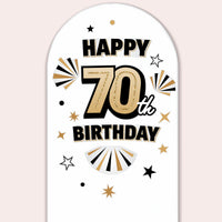 70th Birthday Backdrop Decals