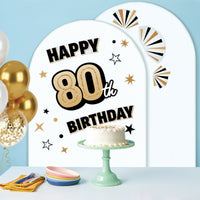 80th Birthday Backdrop Decals