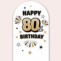 80th Birthday Backdrop Decals