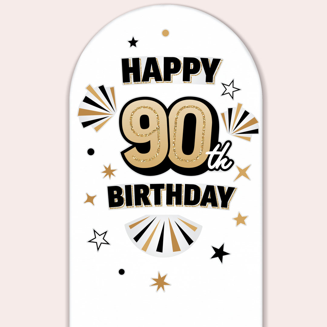 90th Birthday Backdrop Decals