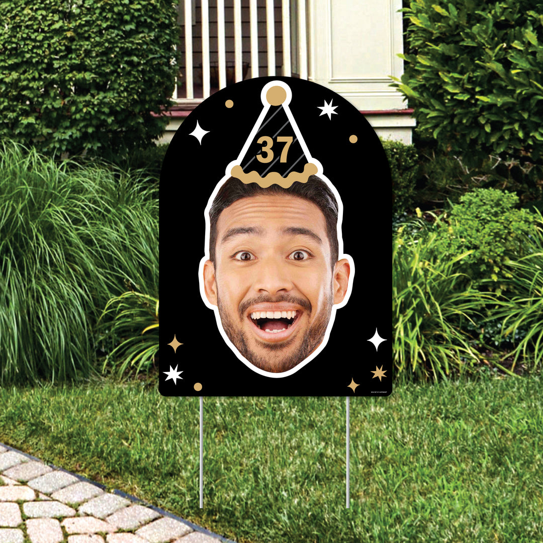 Custom Face Birthday Photo Yard Sign