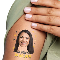 Custom Golden Birthday Temporary Tattoos - 12 Ct