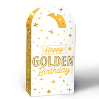 Golden Birthday Paper Favor Bags - 12 Ct
