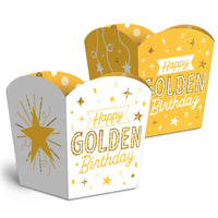 Golden Birthday Treat Boxes - 12 Ct