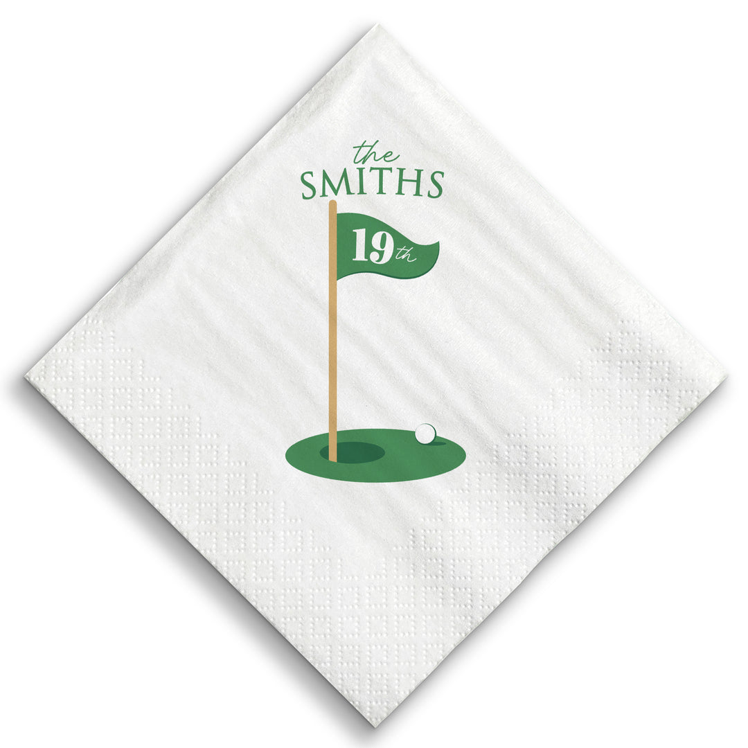 Custom Text - Golf Napkins - 50 Ct