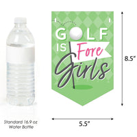 Personalized Golf Girl - Custom Pink Birthday Party Bunting Banner and Decorations - Happy Birthday Custom Name Banner