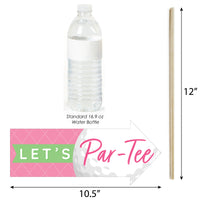 Funny Golf Girl - Pink Birthday Party or Baby Shower Photo Booth Props Kit - 10 Piece
