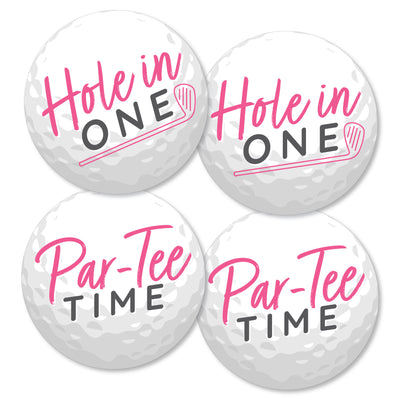 Golf Girl - Golf Ball Decorations DIY Pink Birthday Party or Baby Shower Essentials - Set of 20