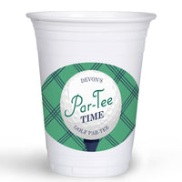 Custom Text Party Cups - Golf - 16 Ct