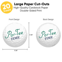Par-Tee Time Golf Large Essentials - 20 Ct