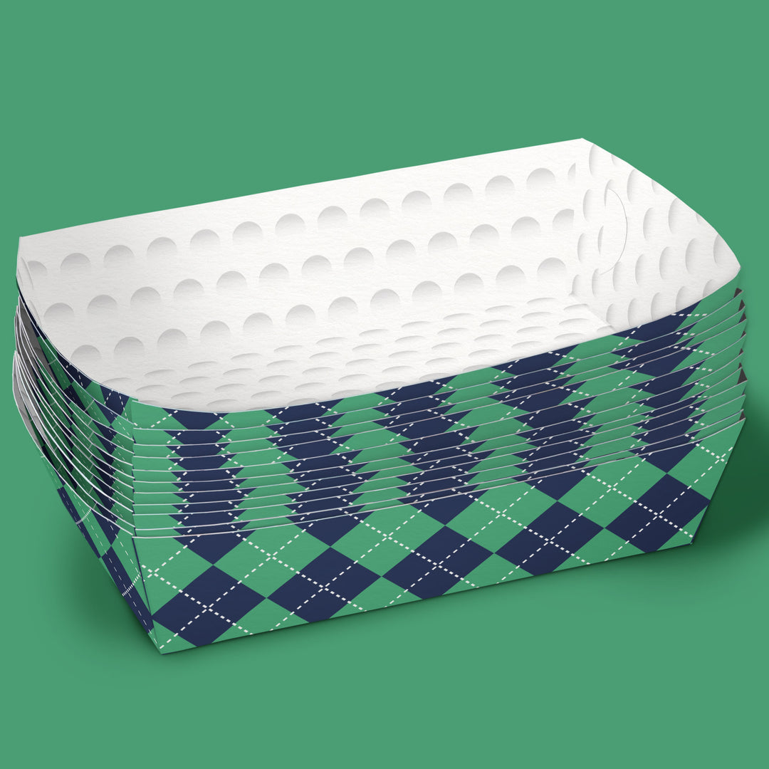 Golf Party Paper Food Trays