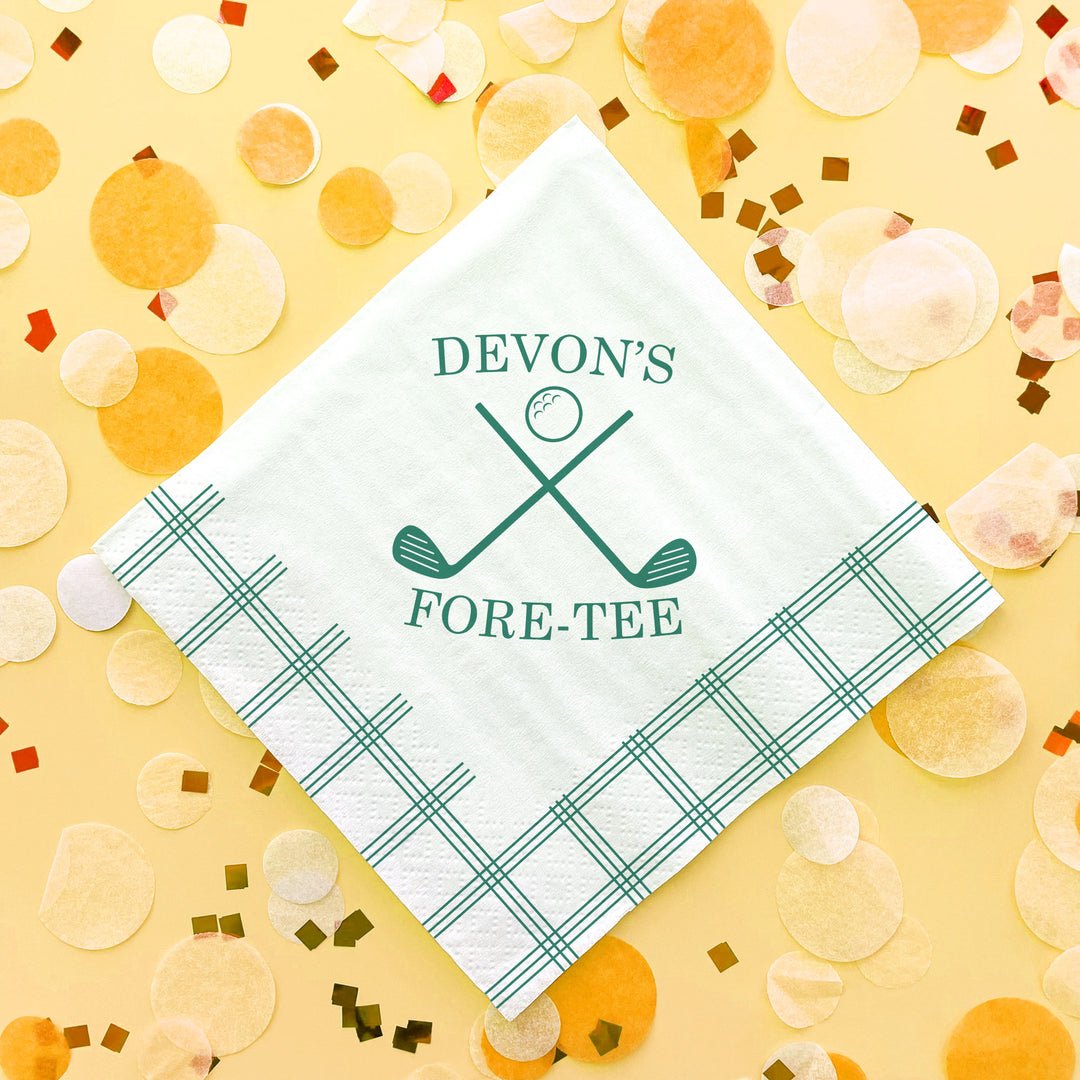 Custom Text Napkins - Golf