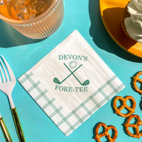 Custom Text Napkins - Golf