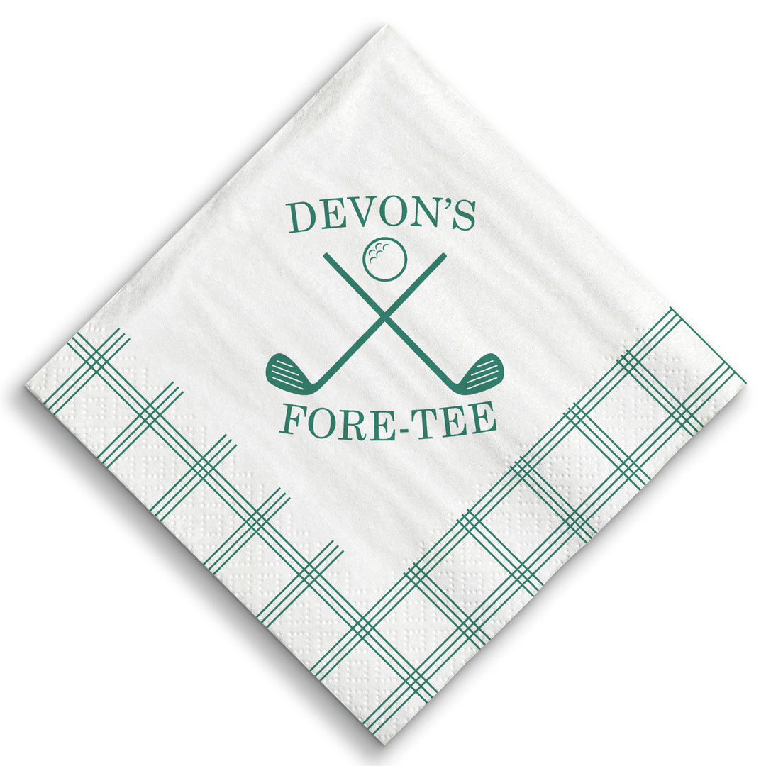 Custom Text Napkins - Golf