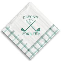 Custom Text Napkins - Golf