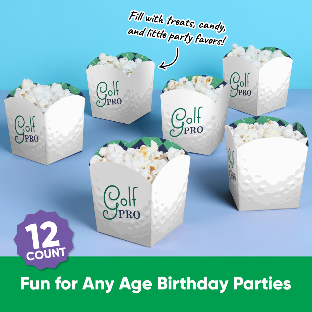 Golf Treat Boxes - 12 Ct