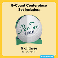 Golf 3D Centerpieces - 8 Ct