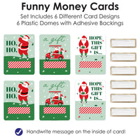 Golfing Santa Funny Money Cards - 6 Ct