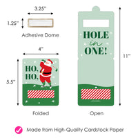 Golfing Santa Funny Money Cards - 6 Ct