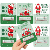 Golfing Santa Funny Money Cards - 6 Ct