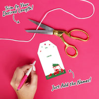 Golfing Santa Gift Tags - 24 Ct