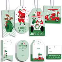 Golfing Santa Gift Tags - 24 Ct