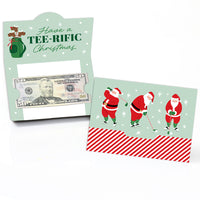 Golfing Santa Money And Gift Card Holders - 8 Ct
