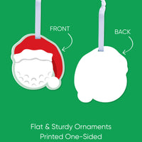 Golfing Santa Christmas Tree Ornaments - 12 Ct