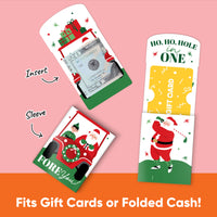 Golfing Santa Nifty Gifty Card Holders - 8 Ct